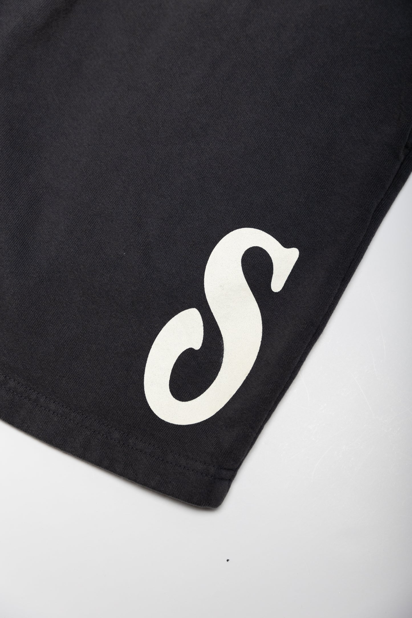 Navy Initial Sweat Shorts