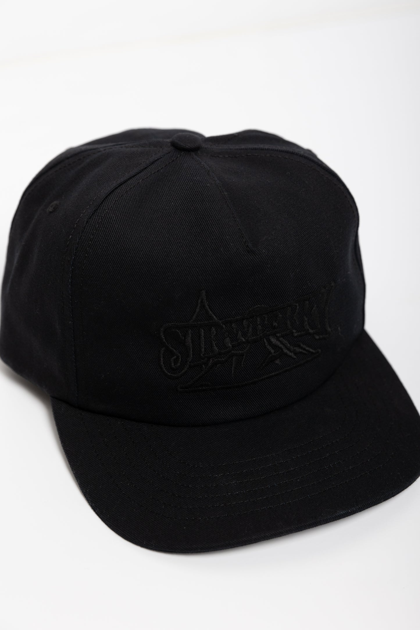 Jet Black Mountain Snapback