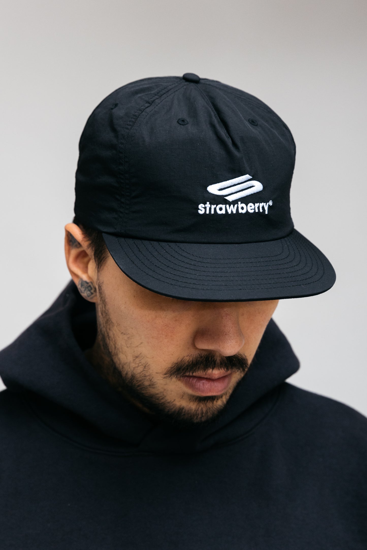Strawberry Sport Black Snapback
