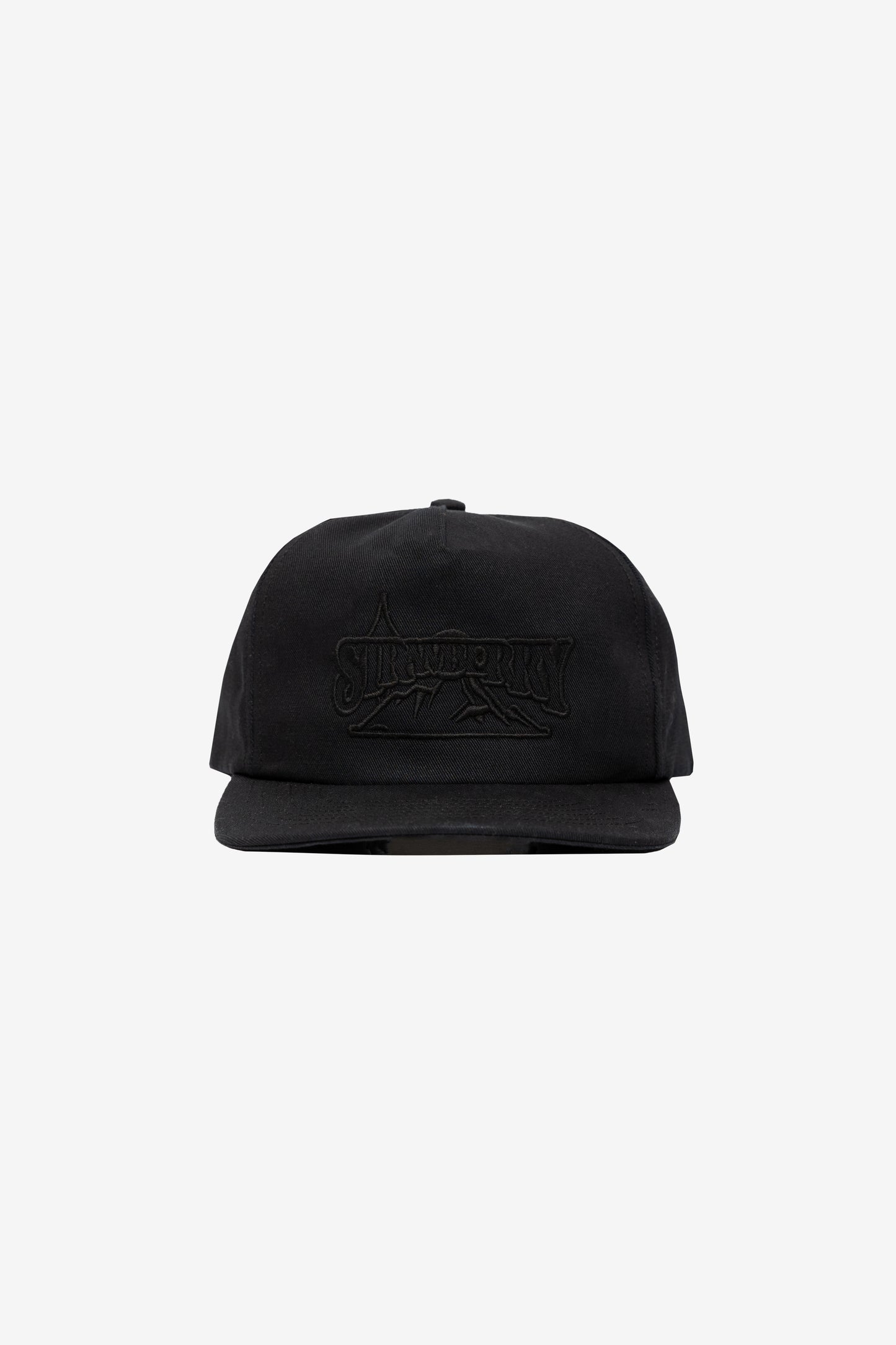 Jet Black Mountain Snapback