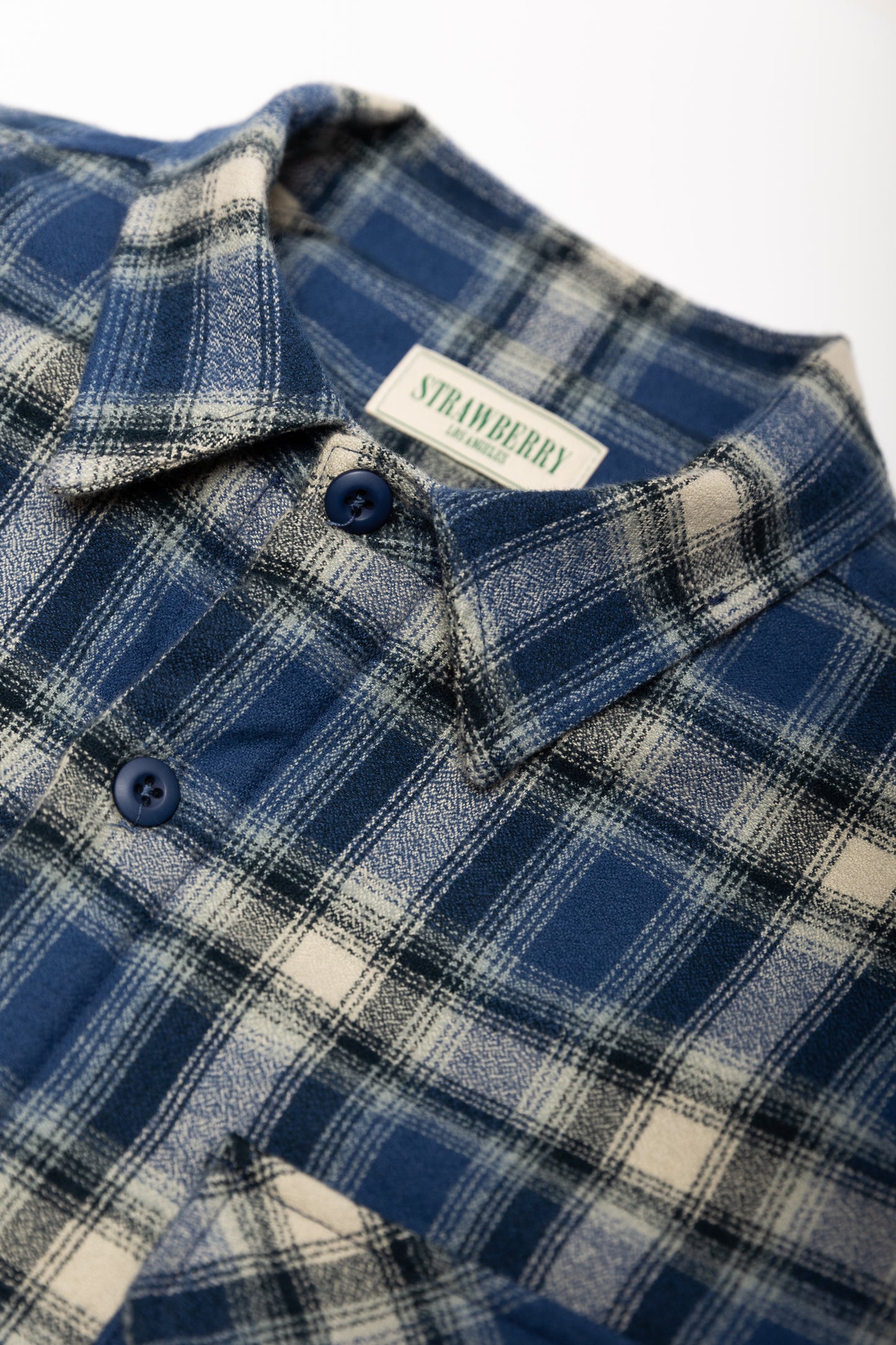 Navy Quilted Flannel Jacket