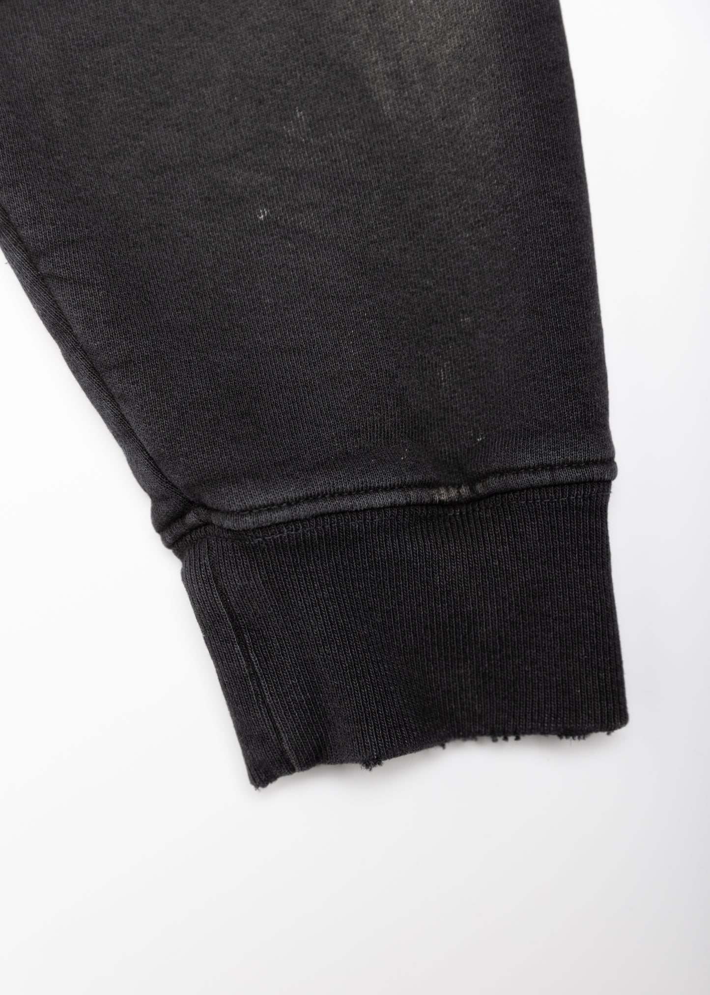 Vintage Black Sunfaded Waffle Hoodie