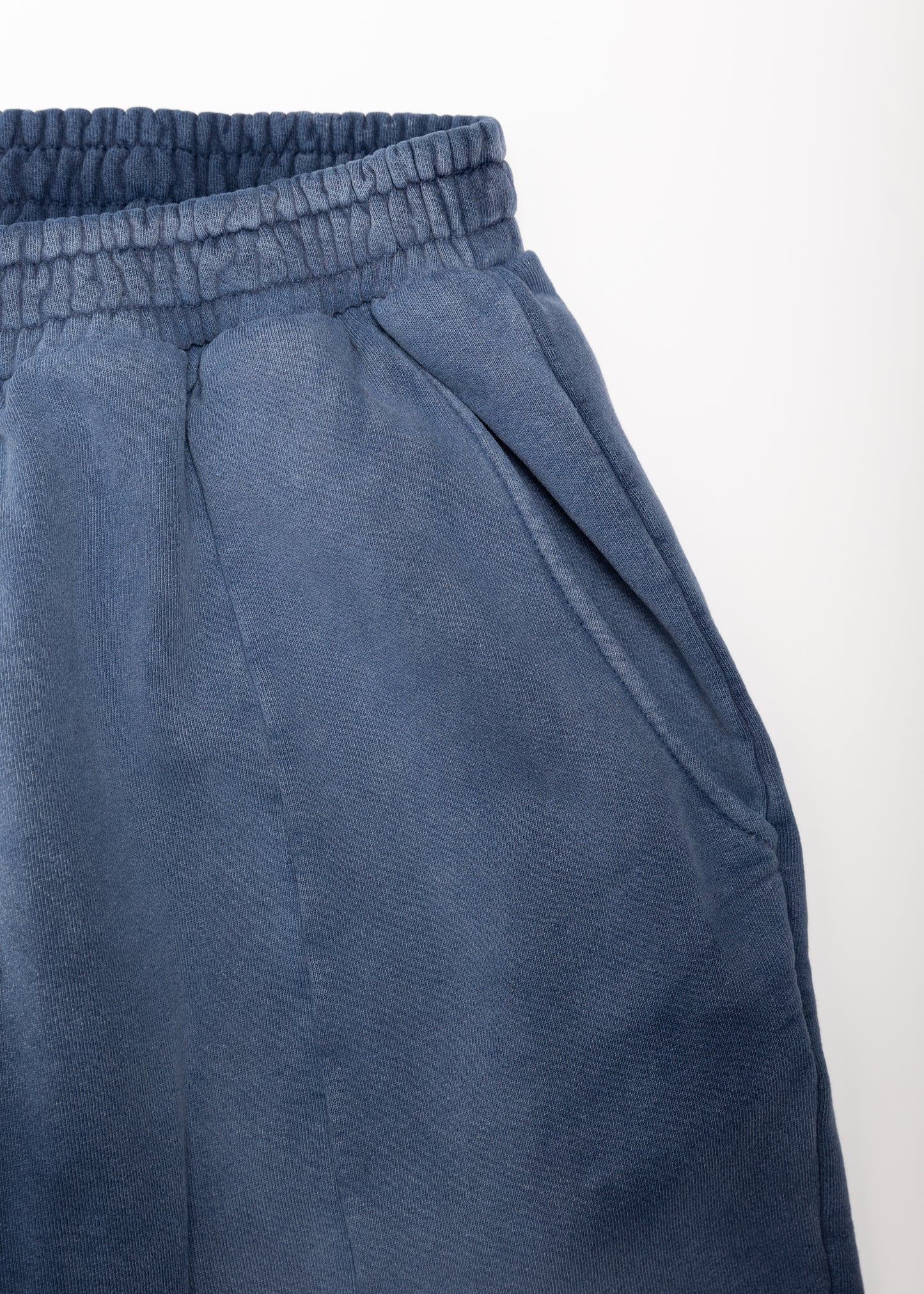 Navy Sunfaded Pleated Sweatpant