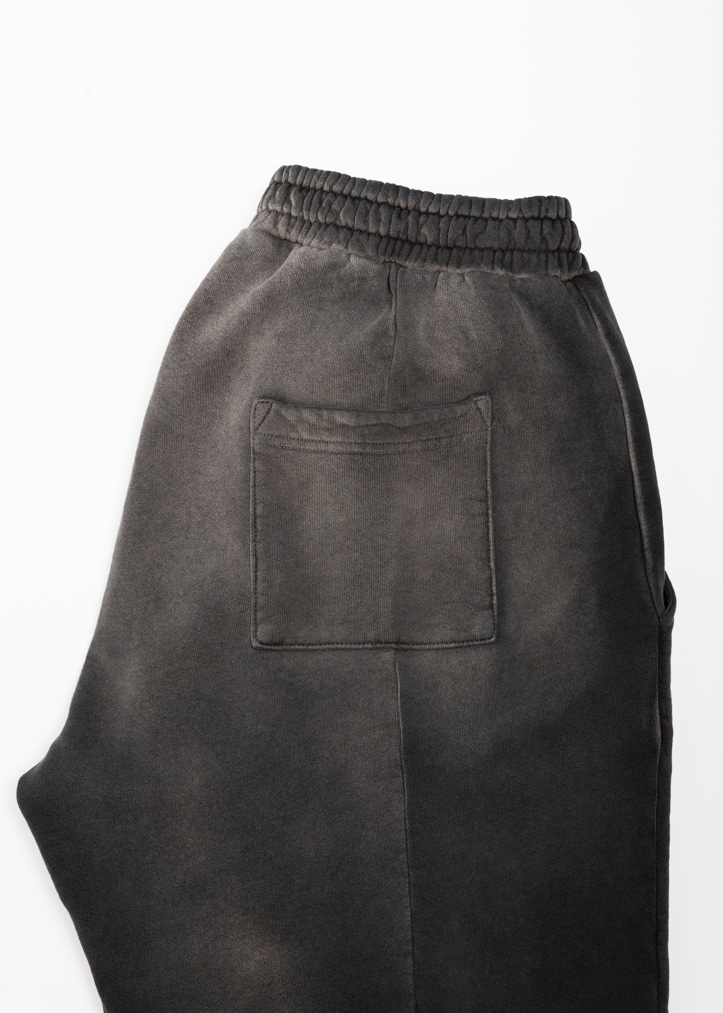 Vintage Black Sunfaded Pleated Sweatpant