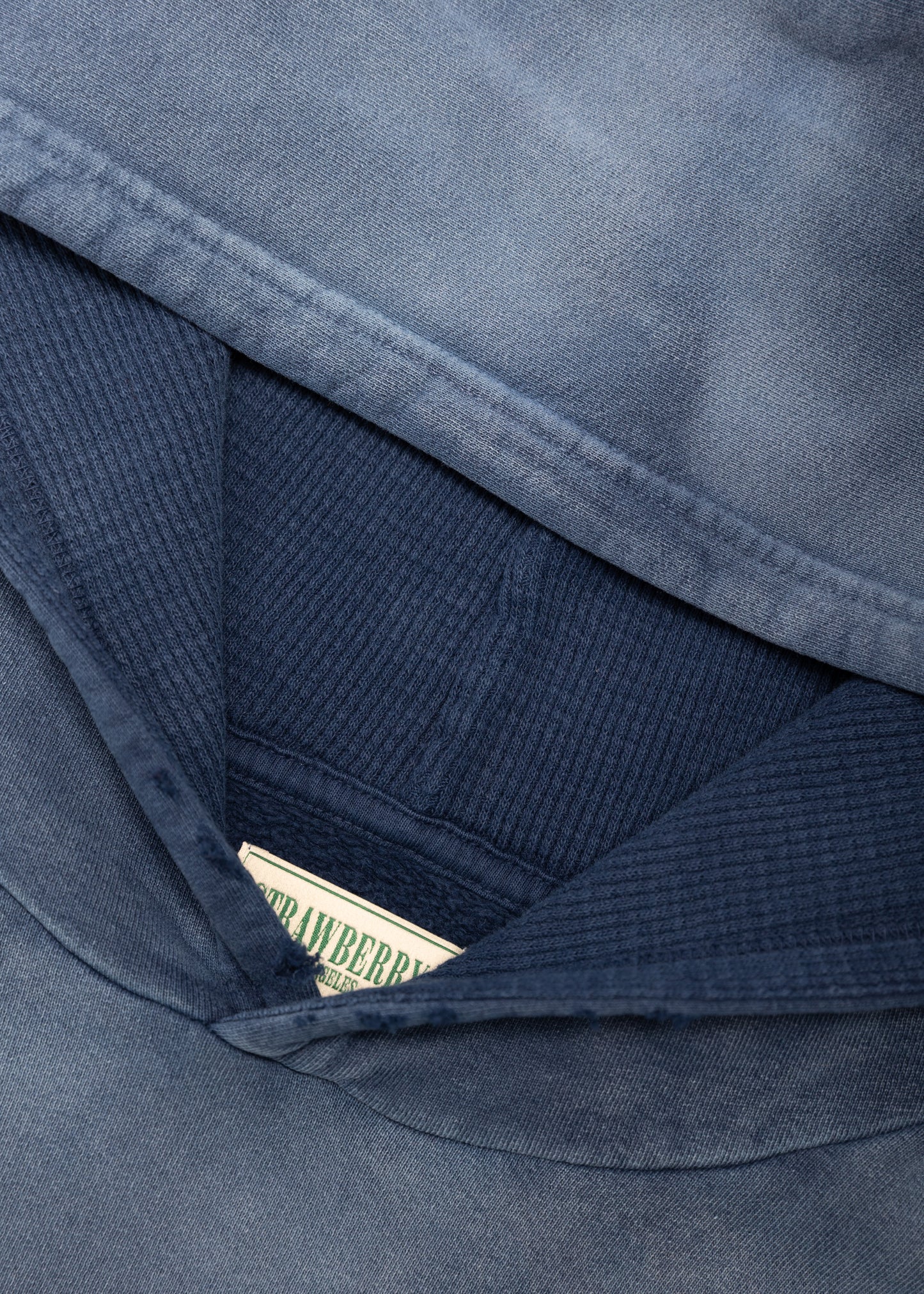 Navy Sunfaded Waffle Hoodie