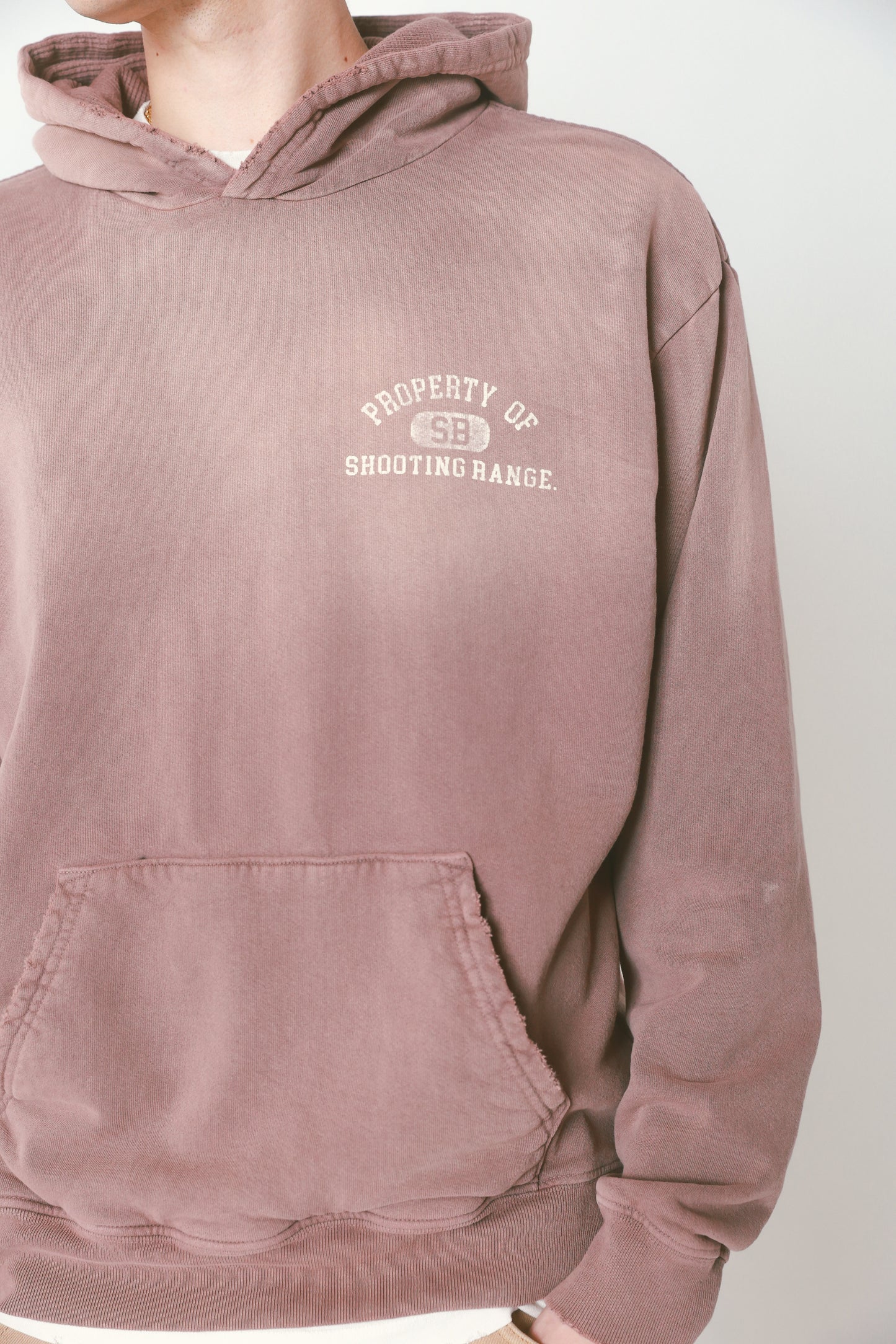 Mauve Sunfaded Waffle Hoodie