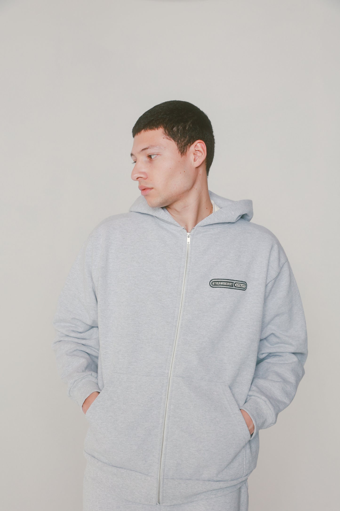 Ash Utility Zip Up Hoodie