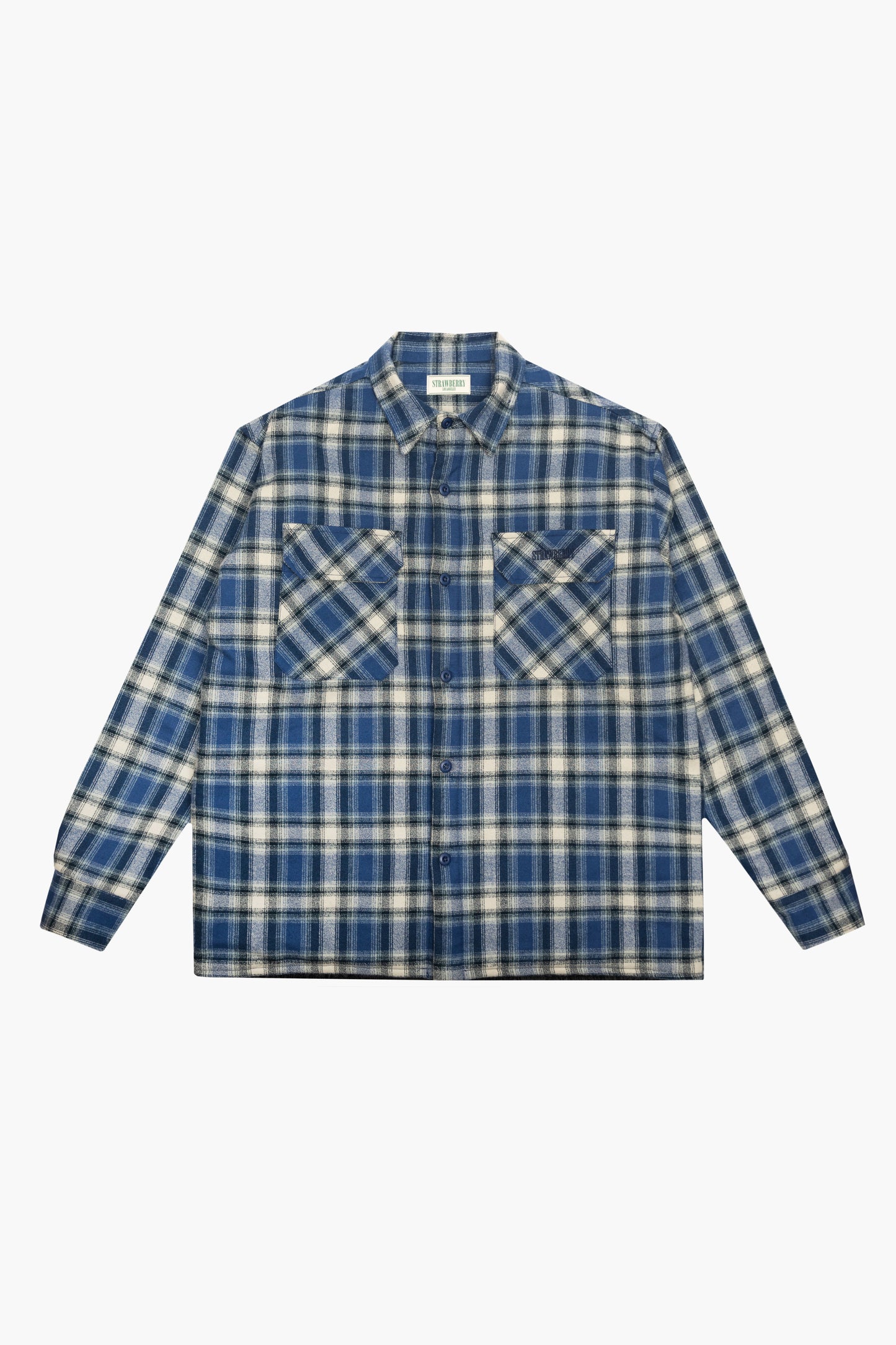 Navy Quilted Flannel Jacket
