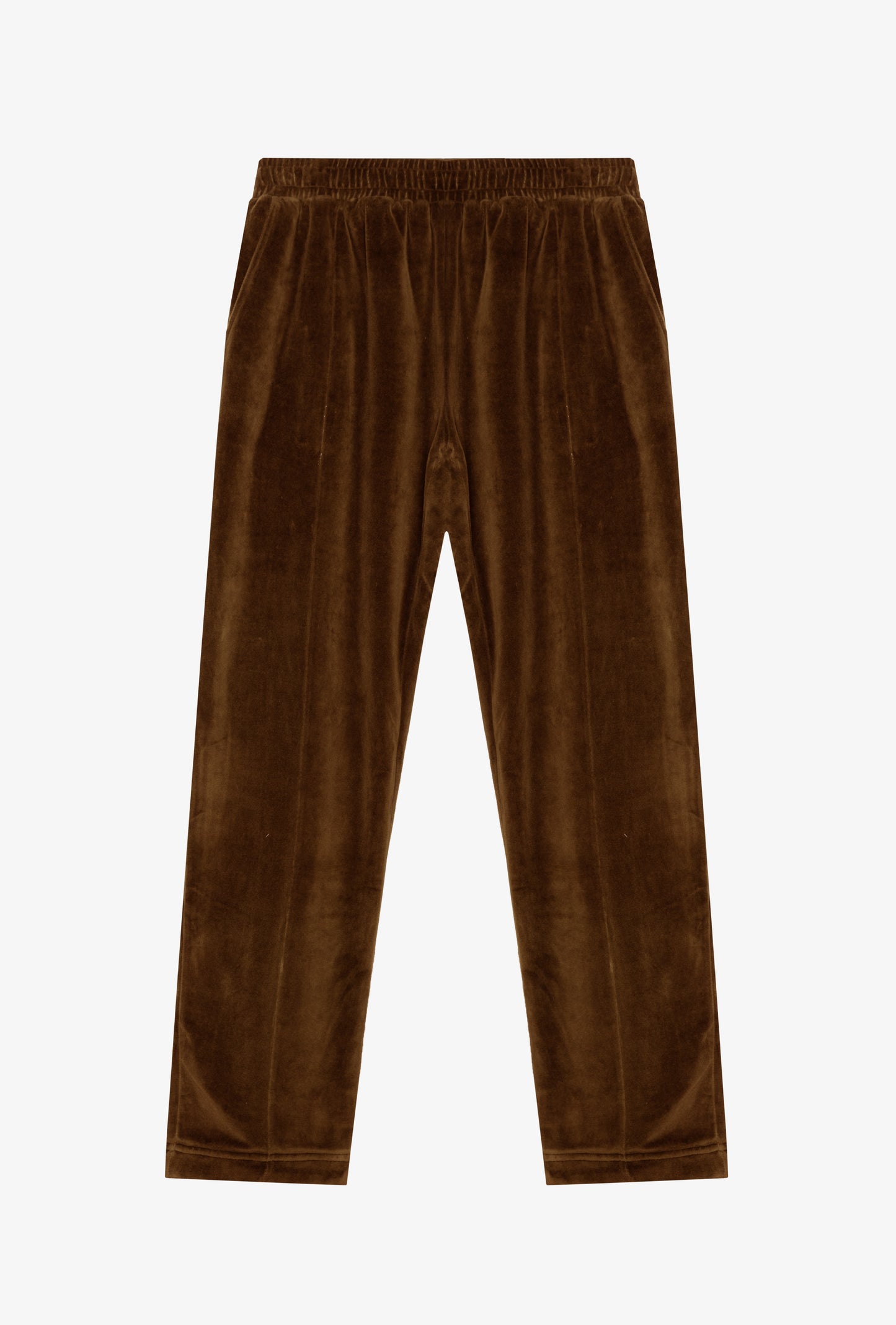 Chestnut Velour Pleated Sweatpant