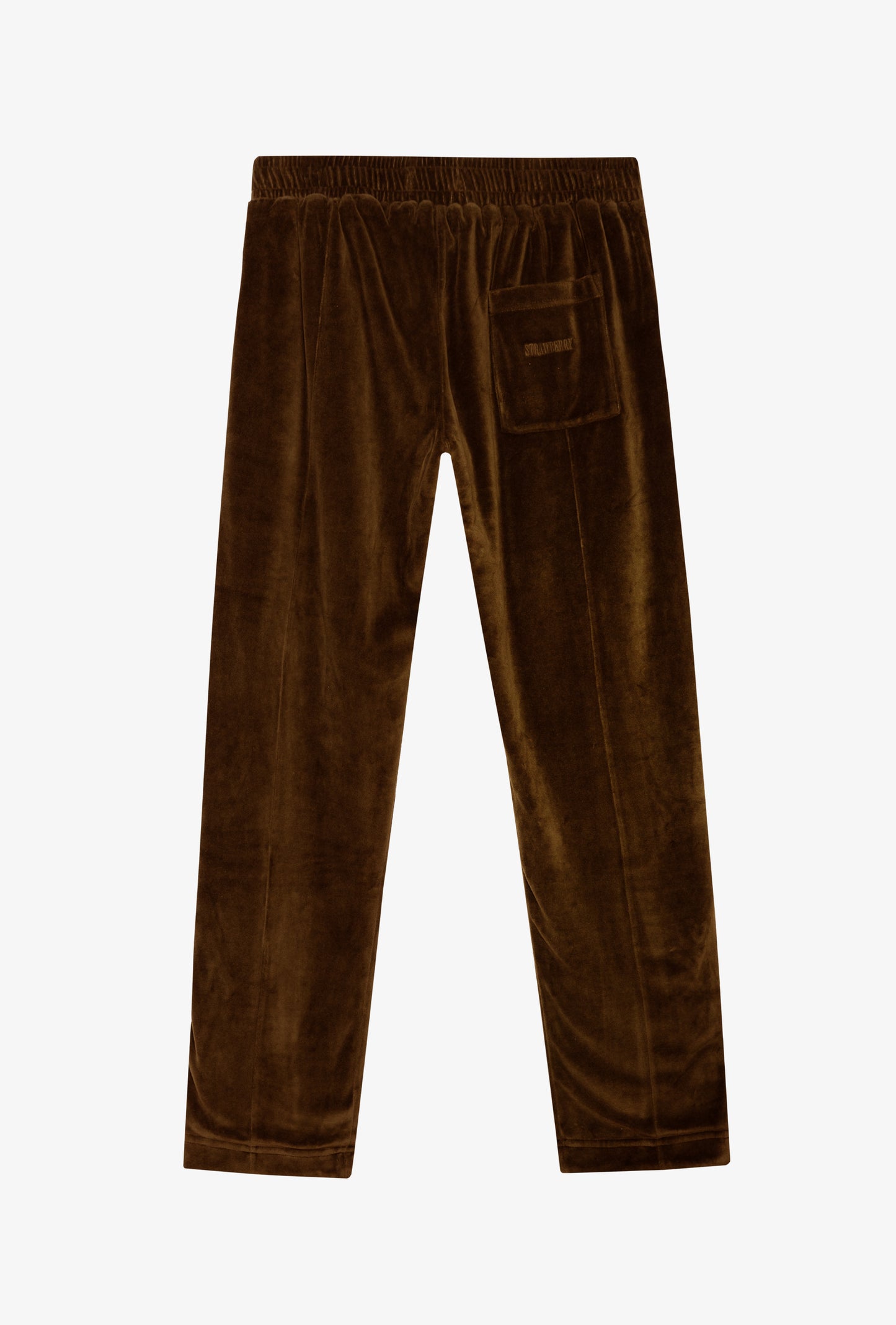 Chestnut Velour Pleated Sweatpant