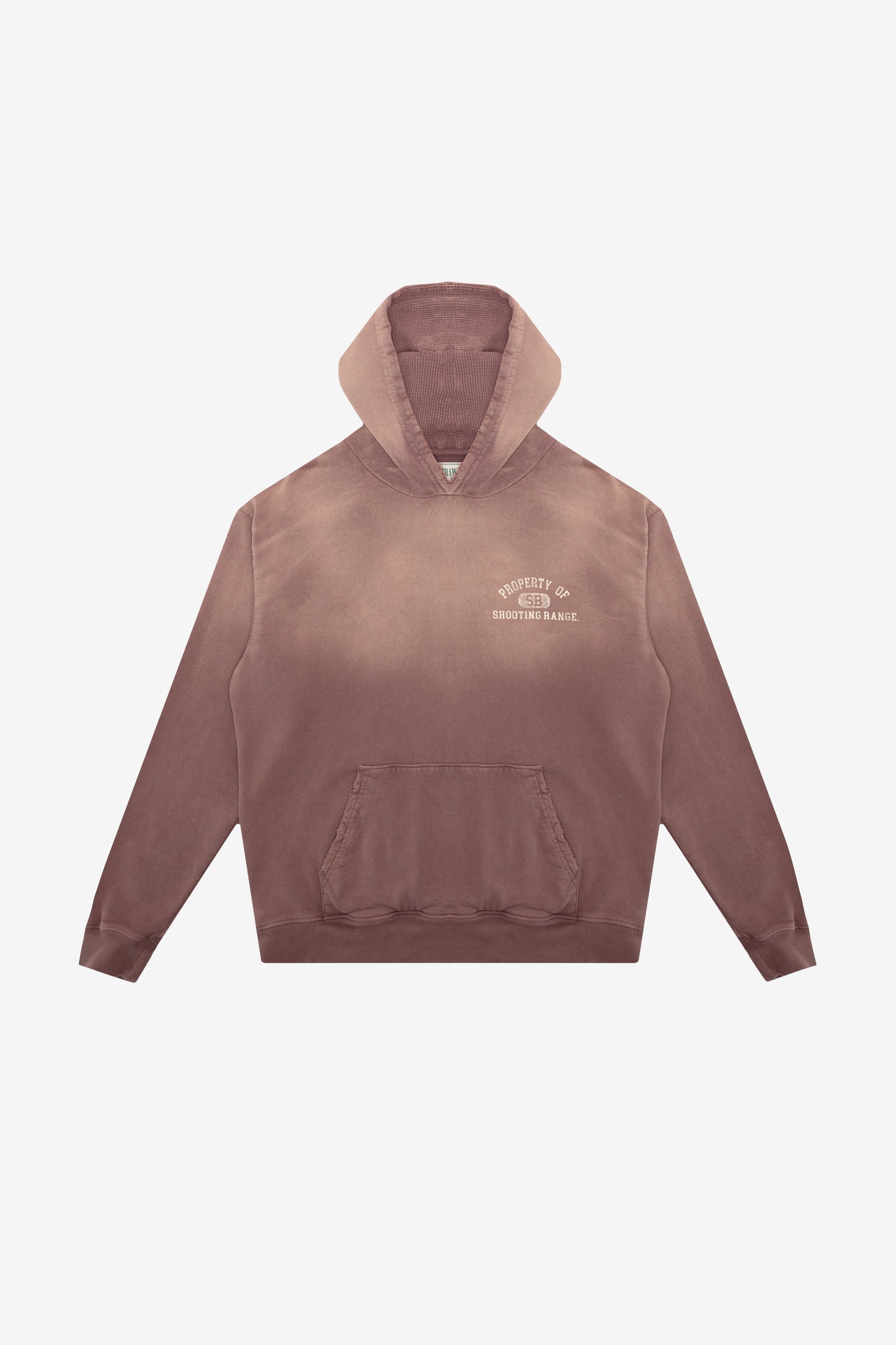 Mauve Sunfaded Waffle Hoodie