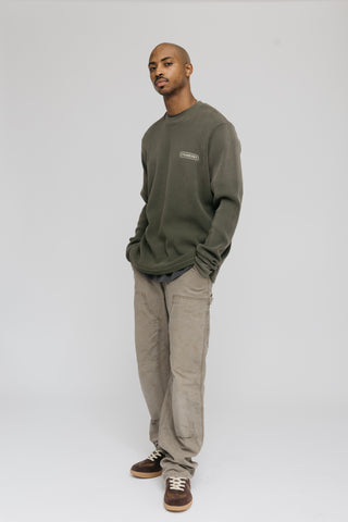 Vintage Thermal Long Sleeve - Olive