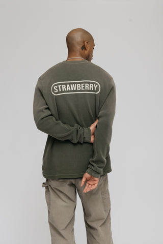 Vintage Thermal Long Sleeve - Olive