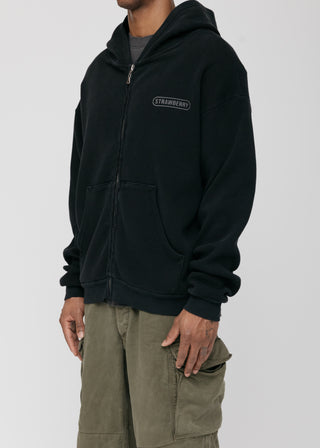 Heavyweight Thermal Zip Up - Black