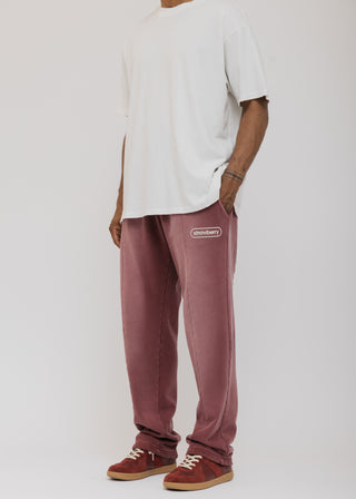 Pleated Sweatpant - Burgundy