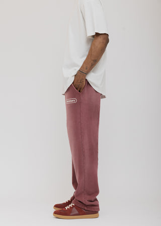 Pleated Sweatpant - Burgundy