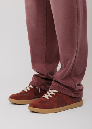 Pleated Sweatpant - Burgundy