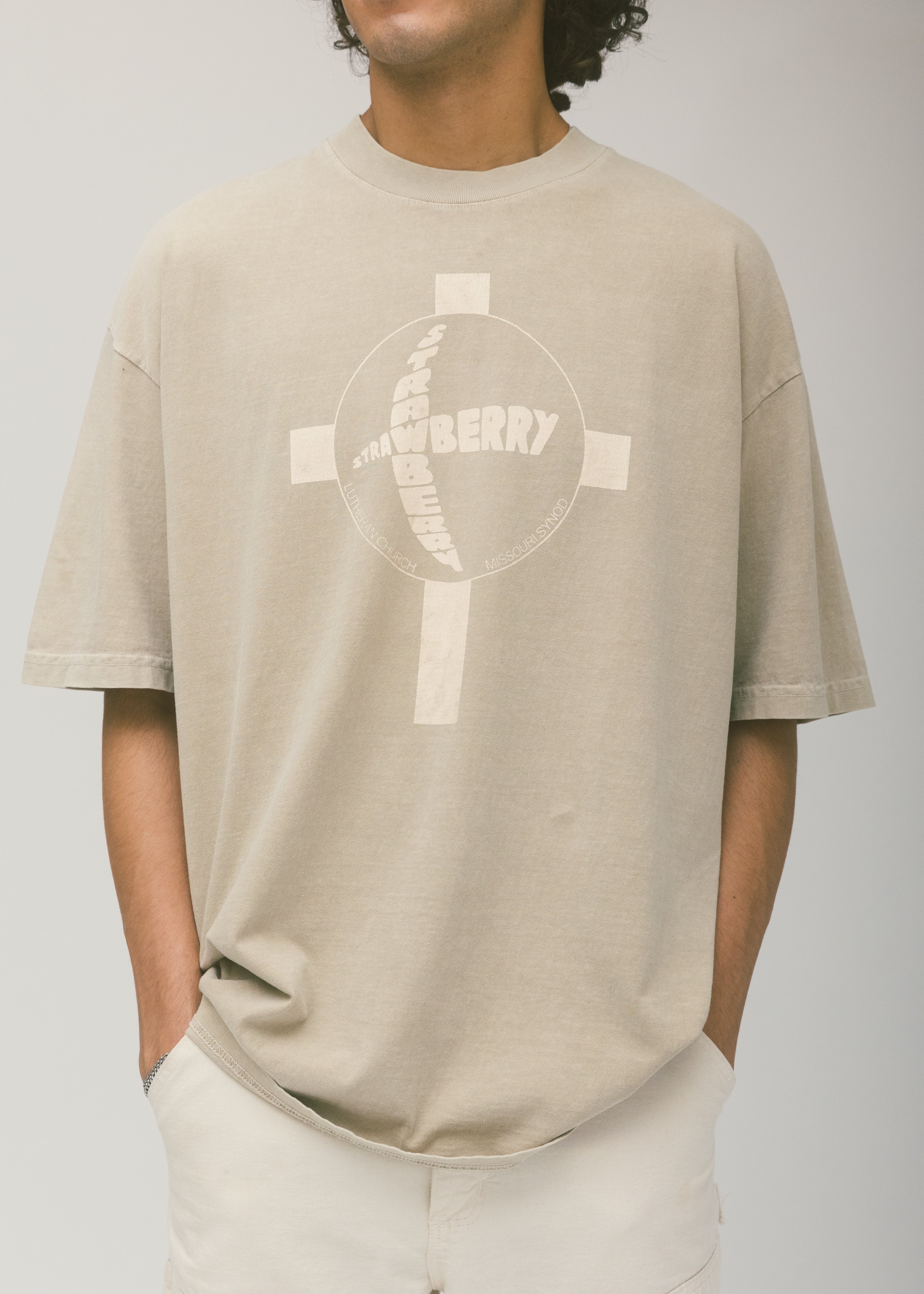 Cross T-Shirt - Taupe