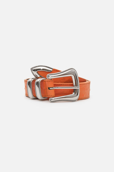 小物 TIGHTBOOTH LEATHER LOGO BELT Orange LEATHER LOGO BELT - TIGHTBOOTH® タイトブース オフィシャル