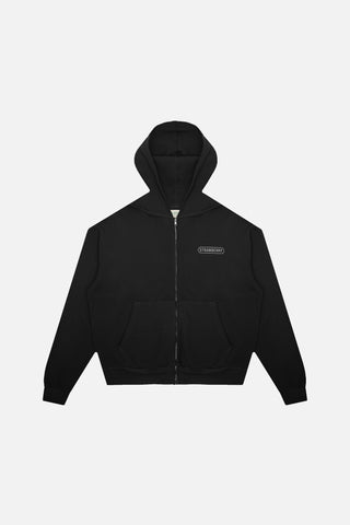 Heavyweight Thermal Zip Up - Black