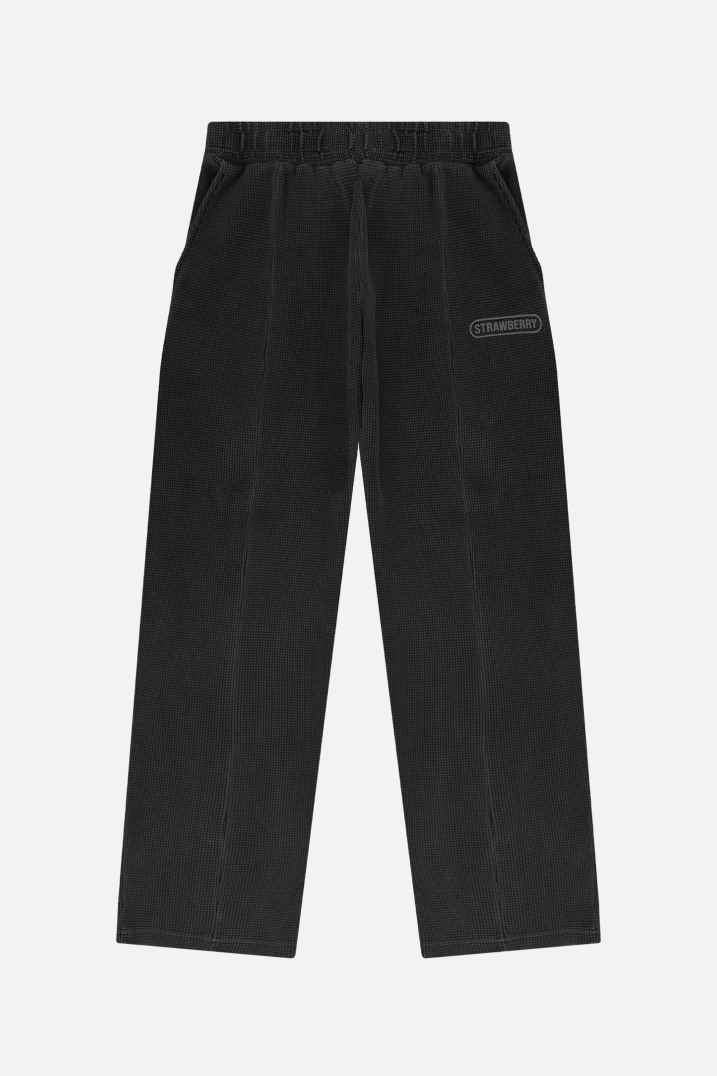 Thermal Pleated Sweatpant - Black