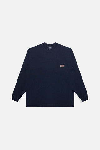 Long Sleeve Pocket T-Shirt - Navy