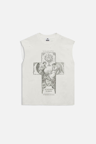 Ritual Sleeveless T-Shirt - Bone