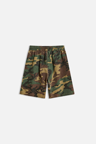 Oversized Vintage Camo Short