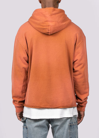 Waffle Hoodie - Rust Orange