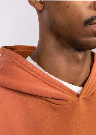 Waffle Hoodie - Rust Orange