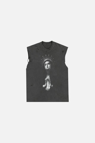 St. Mary Sleeveless T-Shirt - Vintage Black