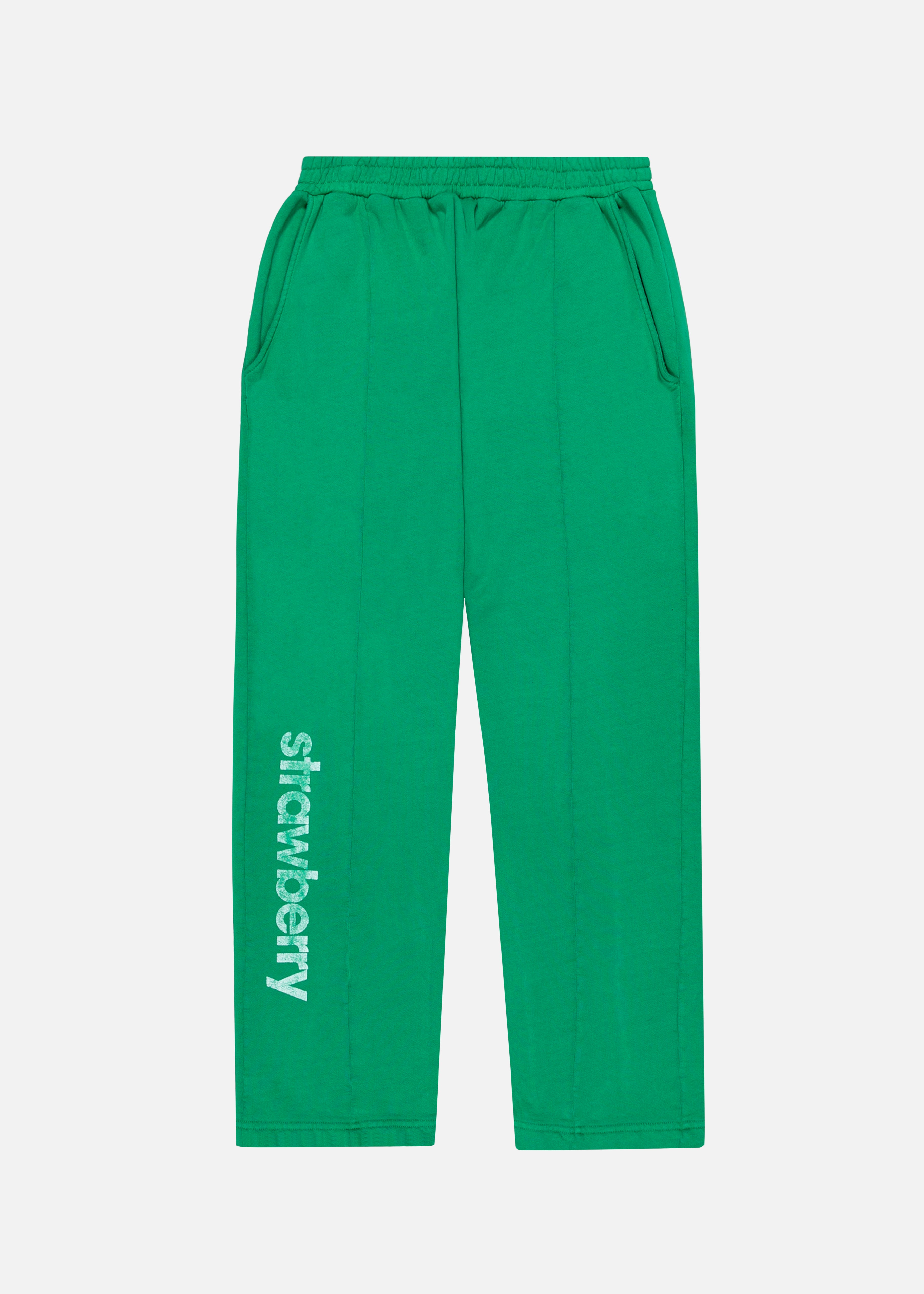 Strawberry Pleated Sweatpant - Kelly Green