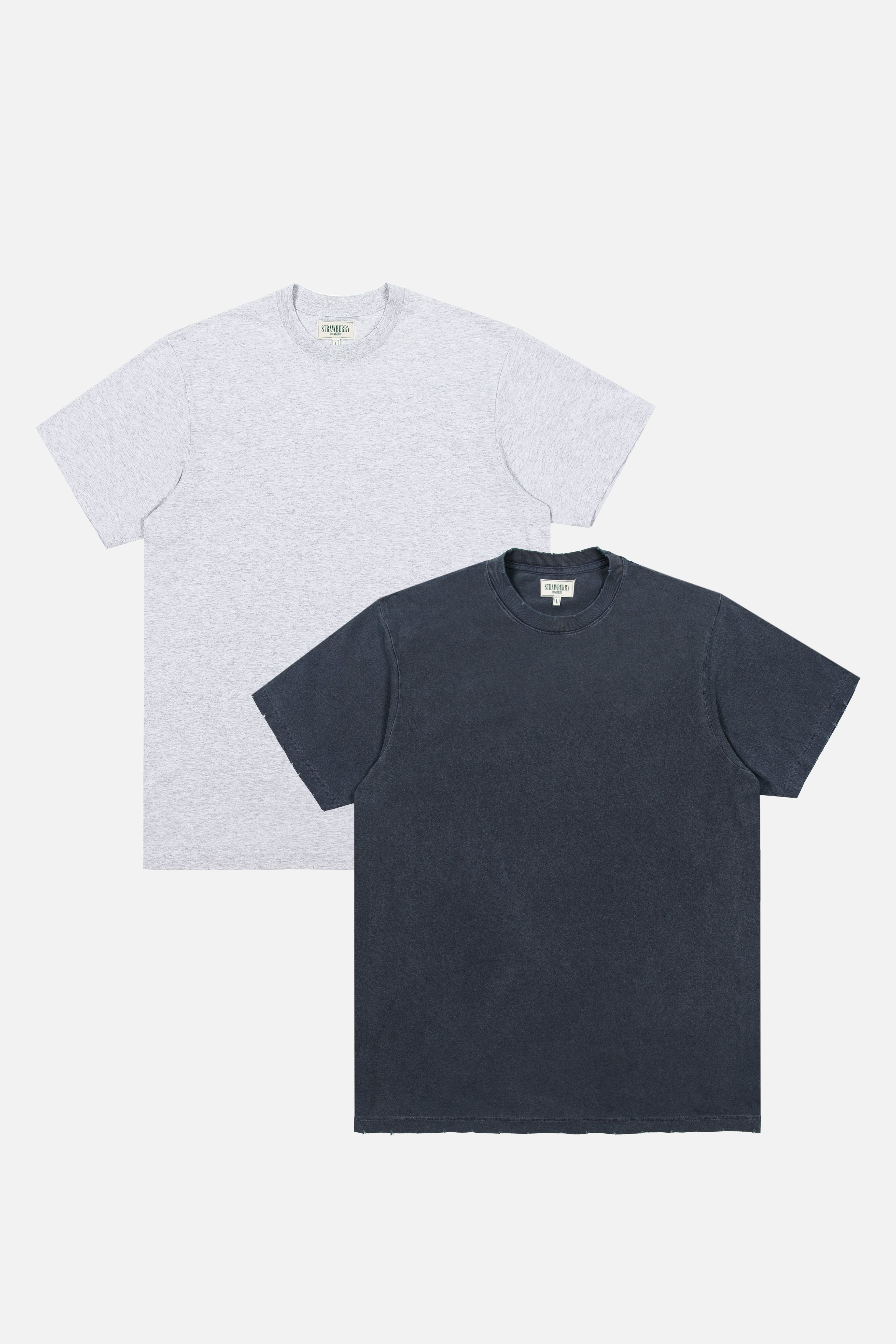 2 Pack T-Shirts - Navy & Ash Grey