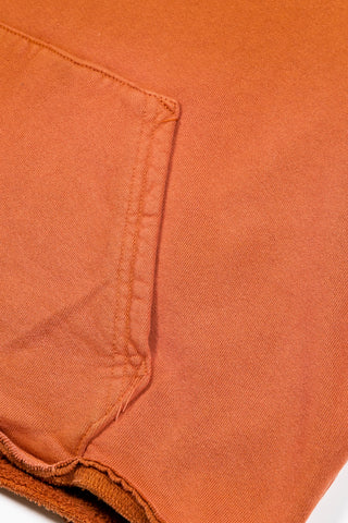 Waffle Hoodie - Rust Orange