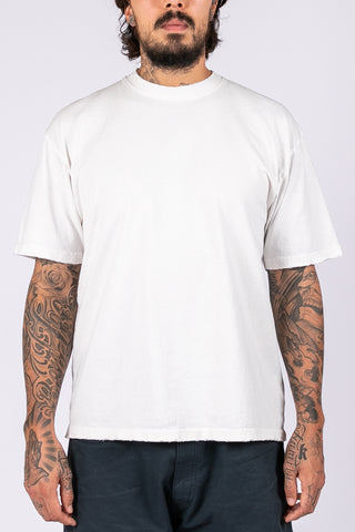 Distressed Blank T-Shirt - Vintage Bone