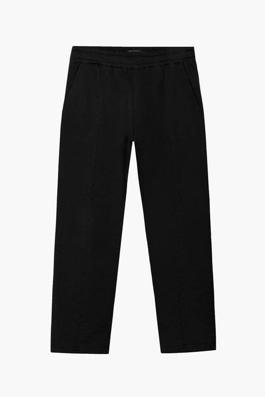 True Black Pleated Sweatpant
