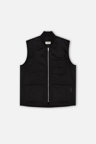 Quilted Gilet - Black