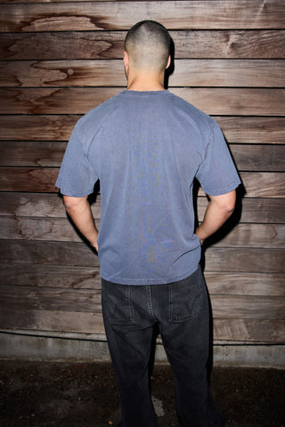 Distressed Blank T-Shirt - Navy