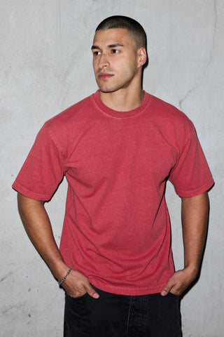 2 Pack T-Shirt - Red & Sand