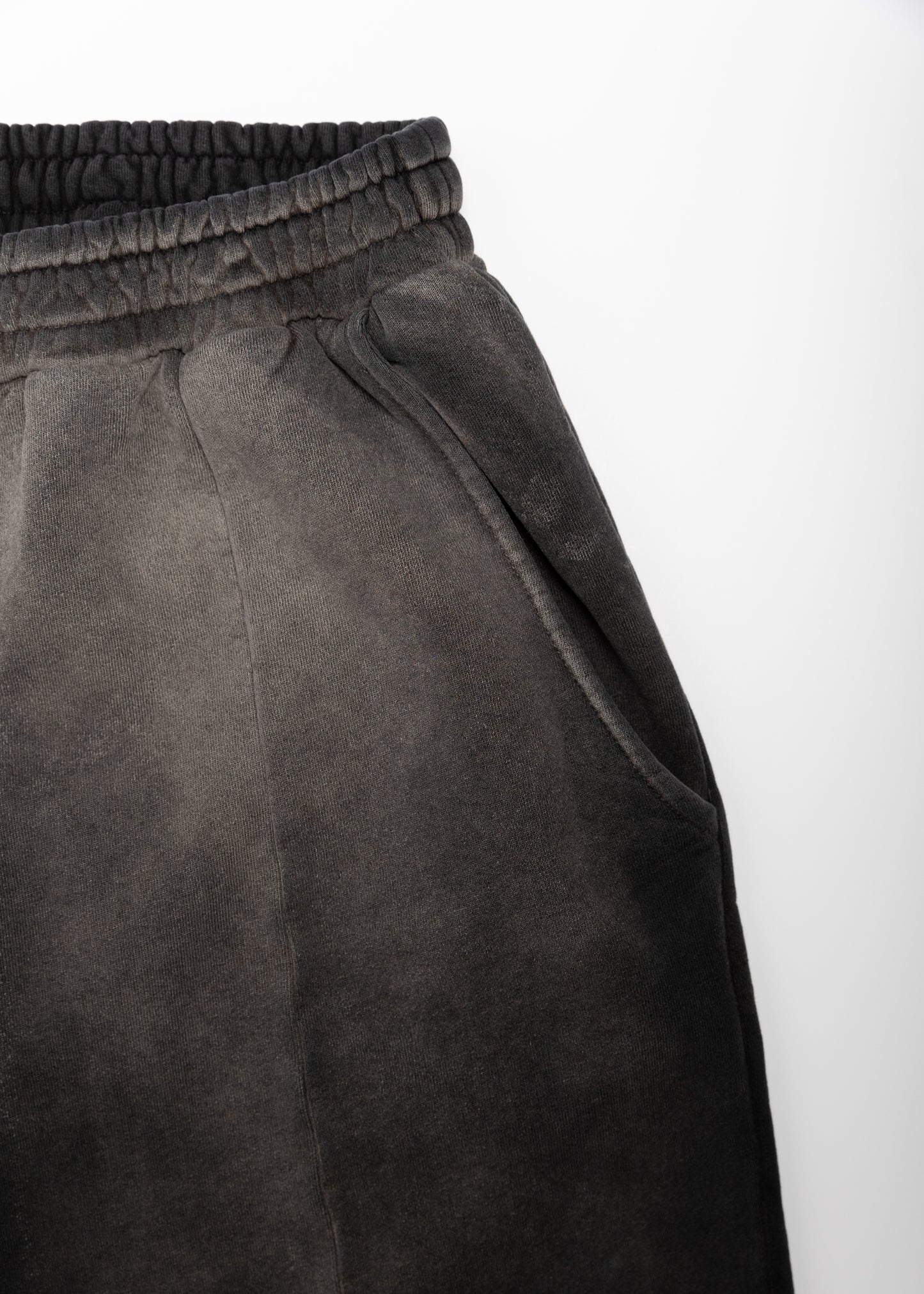 Vintage Black Sunfaded Pleated Sweatpant